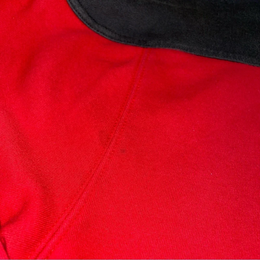 Fanatics NHL Chicago Blackhawks Hoodie Mens‎ Large Red Black Lace Up Pullover